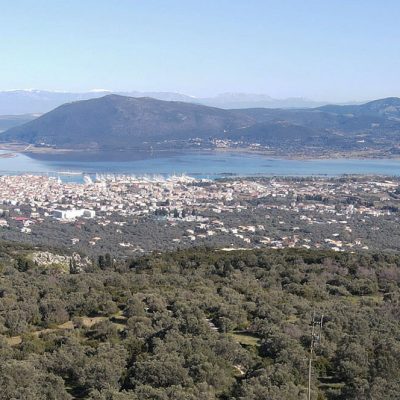 Two unique properties with panoramic view in Apolpena in Lefkada.