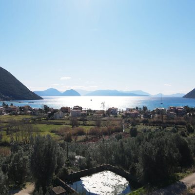A plot of land with view in Vasiliki, Lefkada.