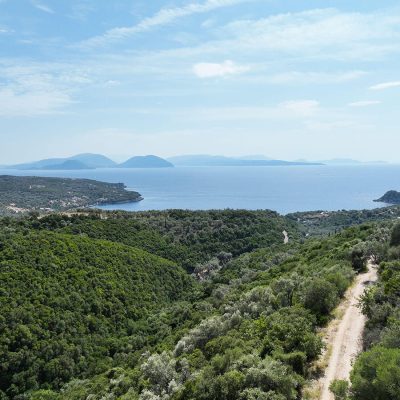 For sale plot of land with view to Ammouso in Lefkada Island.